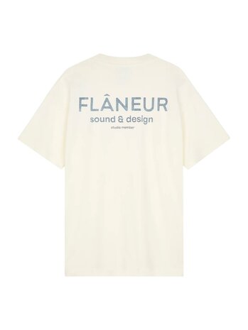 FLÂNEUR SOUND & DESIGN T-SHIRT WASHED WHITE