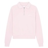 FLÂNEUR SIGNATURE RAGLAN HALF-ZIP SWEATER ROZE