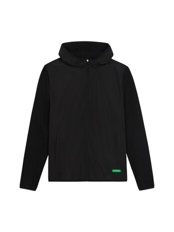 FLÂNEUR BADGE TECHNICAL ZIP JACKET ZWART