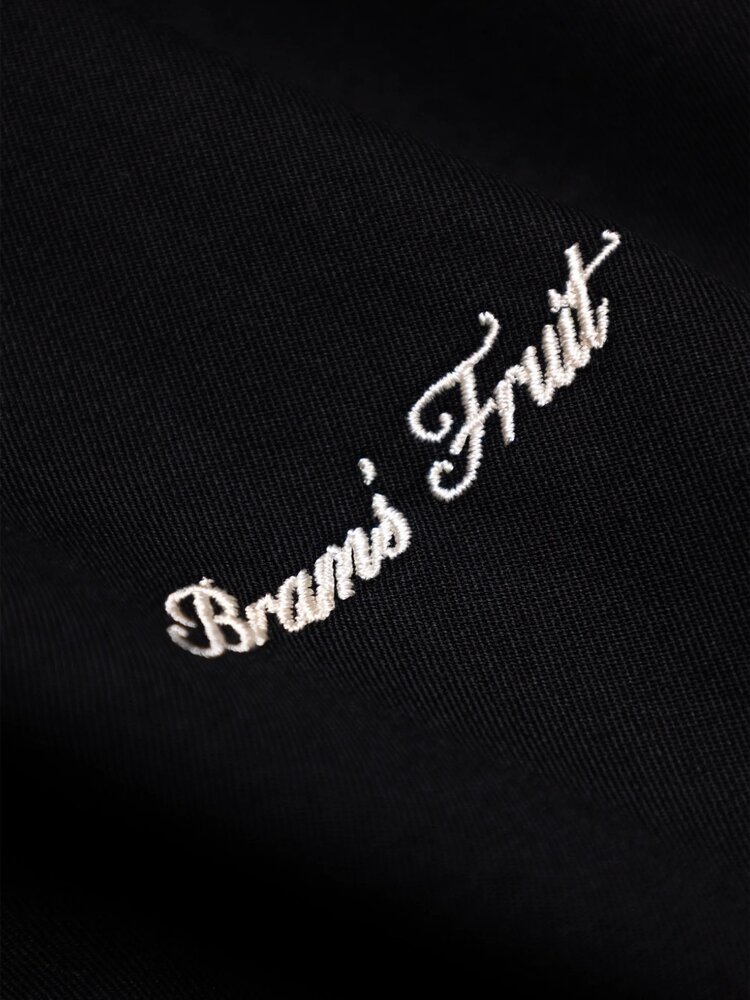 Brams Fruit BRAM'S FRUIT LOGO DISTRESSED JACKET BLACK