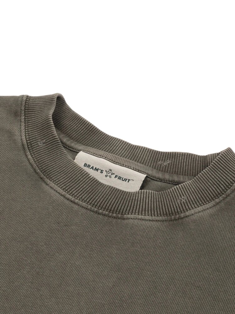 Brams Fruit BRAM'S FRUIT FOIG DISTRESSED T-SHIRT CHARCOAL GREY