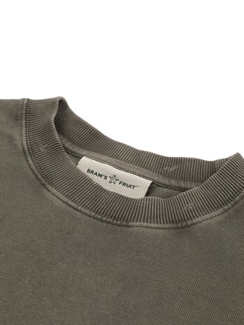 Brams Fruit BRAM'S FRUIT FOIG DISTRESSED T-SHIRT CHARCOAL GREY