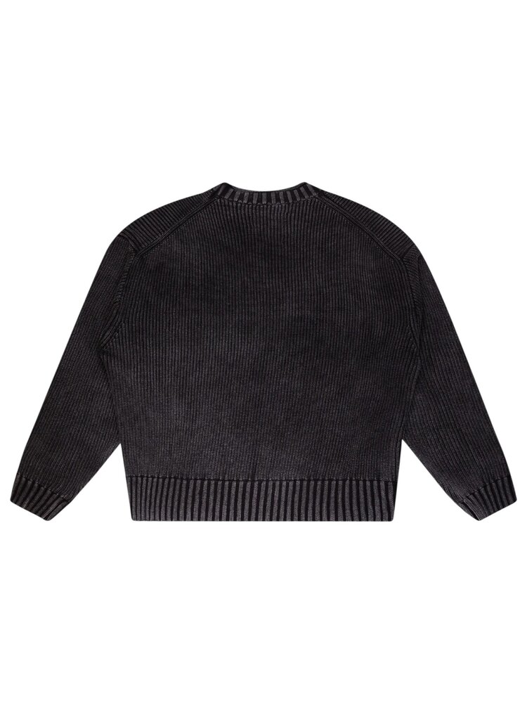 Brams Fruit BRAM'S FRUIT STAMP KNIT PULLOVER CHARCOAL GREY