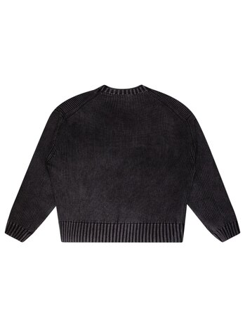 Brams Fruit BRAM'S FRUIT STAMP KNIT PULLOVER CHARCOAL GREY