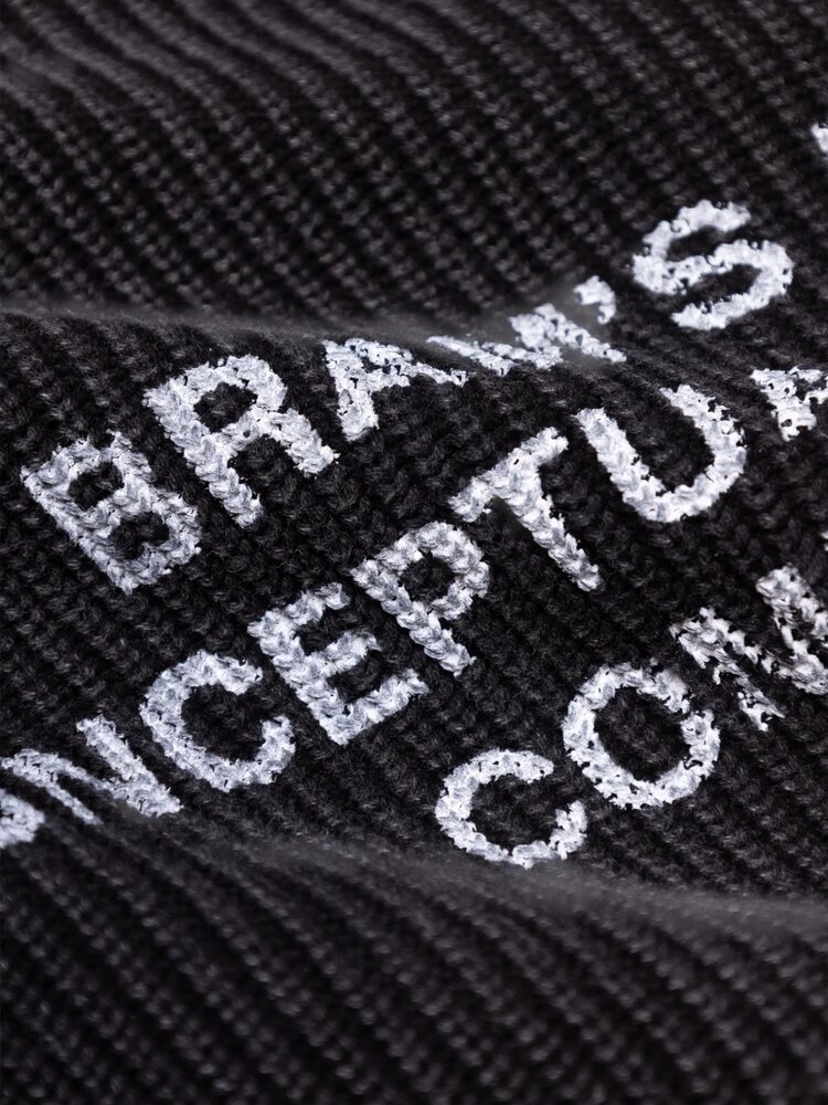Brams Fruit BRAM'S FRUIT STAMP KNIT PULLOVER CHARCOAL GREY