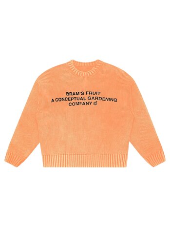 Brams Fruit BRAM'S FRUIT STAMP KNIT PULLOVER ORANGE