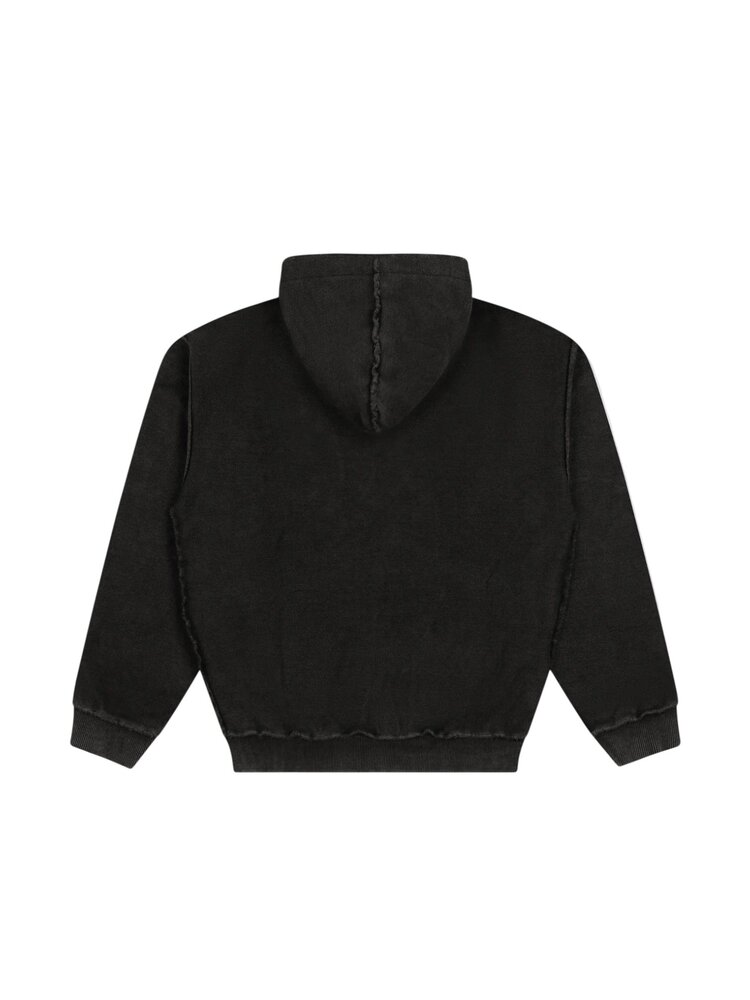 Brams Fruit BRAM'S FRUIT CHEST POCKET HOODIE CHARCOAL BLACK