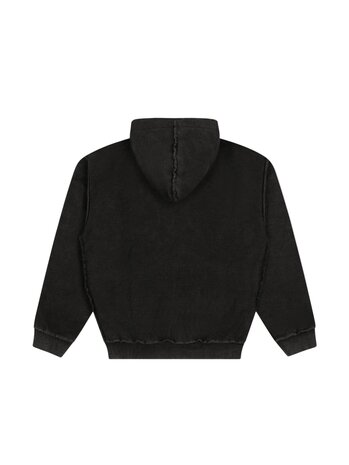 Brams Fruit BRAM'S FRUIT CHEST POCKET HOODIE CHARCOAL BLACK