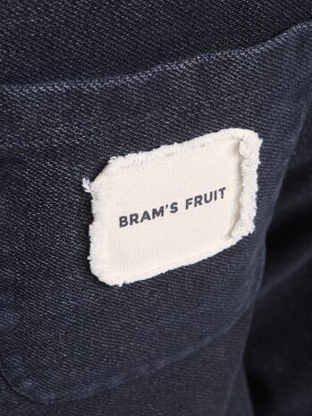 Brams Fruit BRAM'S FRUIT CHEST POCKET HOODIE CHARCOAL BLACK