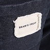 Brams Fruit BRAM'S FRUIT CHEST POCKET HOODIE CHARCOAL BLACK