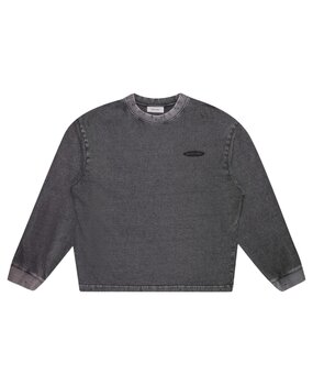 Brams Fruit BRAM'S FRUIT DISTRESSED FOIG LONGSLEEVE CHARCOAL GREY