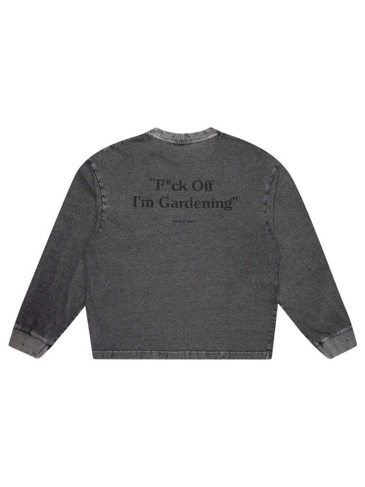 Brams Fruit BRAM'S FRUIT DISTRESSED FOIG LONGSLEEVE CHARCOAL GREY