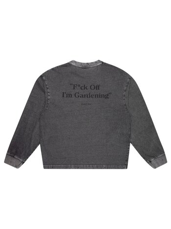 Brams Fruit BRAM'S FRUIT DISTRESSED FOIG LONGSLEEVE CHARCOAL GREY