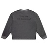 Brams Fruit BRAM'S FRUIT DISTRESSED FOIG LONGSLEEVE CHARCOAL GREY