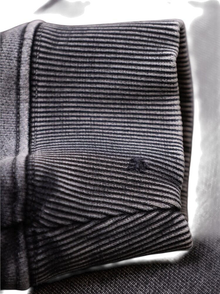 Brams Fruit BRAM'S FRUIT DISTRESSED FOIG LONGSLEEVE CHARCOAL GREY