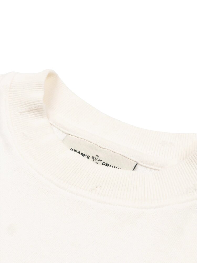 Brams Fruit BRAM'S FRUIT DISTRESSED FOIG LONGSLEEVE WHITE