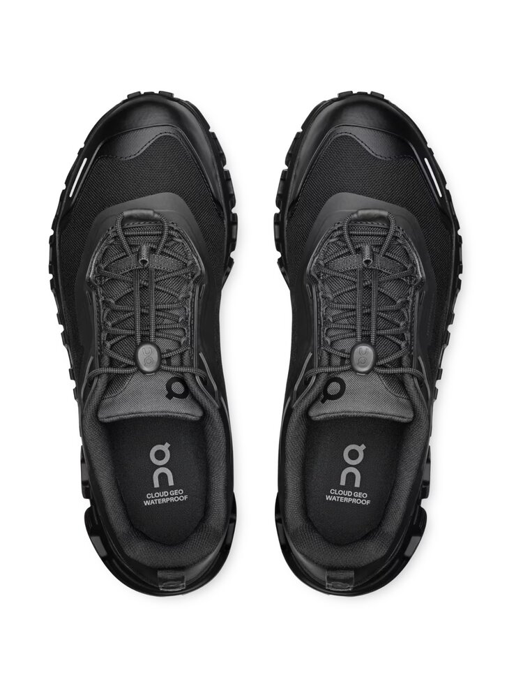 ON ON CLOUD 6 GEO WATERPROOF SNEAKERS BLACK