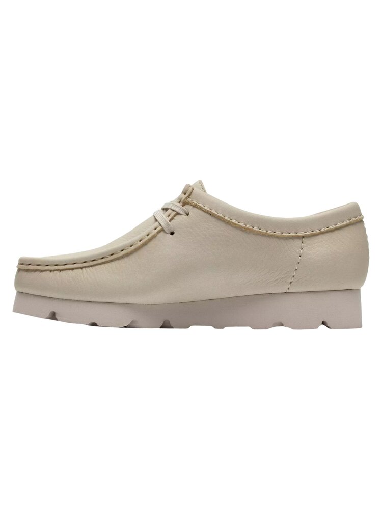 Clarks CLARKS ORIGINALS WALLABEE GTX SHOES WHITE LEATHER Clarks CLARKS ORIGINALS WALLABEE GTX SHOES WHITE LEATHER