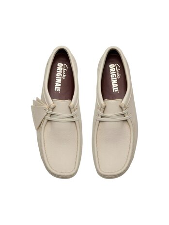 Clarks CLARKS ORIGINALS WALLABEE GTX SHOES WHITE LEATHER Clarks CLARKS ORIGINALS WALLABEE GTX SHOES WHITE LEATHER
