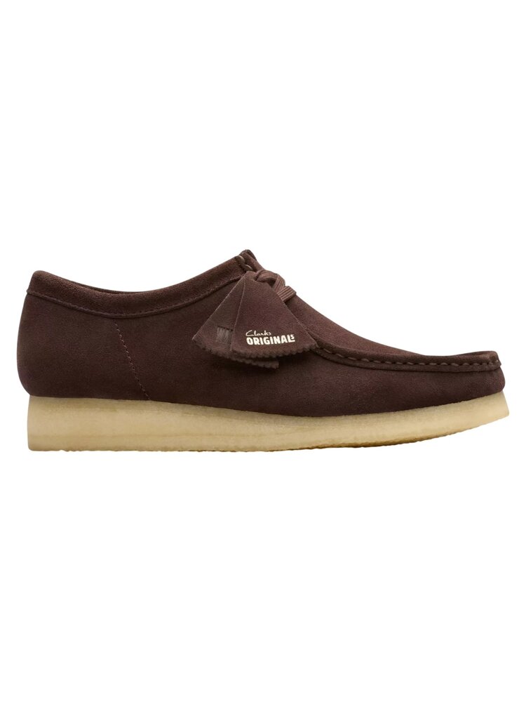 Clarks CLARKS ORIGINALS WALLABEE SUEDE SHOES DARK BROWN