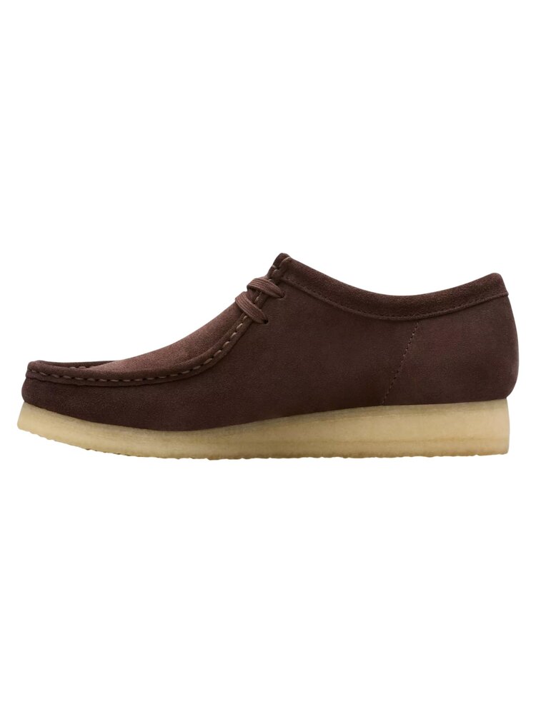Clarks CLARKS ORIGINALS WALLABEE SUEDE SHOES DARK BROWN