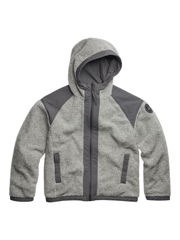 Canada Goose CANADA GOOSE ALBERNI REVERSIBLE FLEECE BOMBER JACKET STRATUS GREY