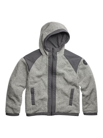 Canada Goose CANADA GOOSE ALBERNI REVERSIBLE FLEECE BOMBER JACKET STRATUS GREY