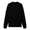 Stone Island STONE ISLAND RIBBED SOFT ORGANIC COTTON PULLOVER BLACK