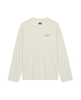 FLÂNEUR SOUND & DESIGN LONGSLEEVE SHIRT WASHED WHITE