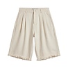 Brams Fruit BRAM'S FRUIT TWILL DISTRESSED SHORTS BEIGE