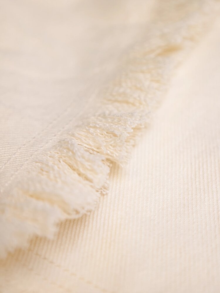 Brams Fruit BRAM'S FRUIT TWILL DISTRESSED SHORTS BEIGE