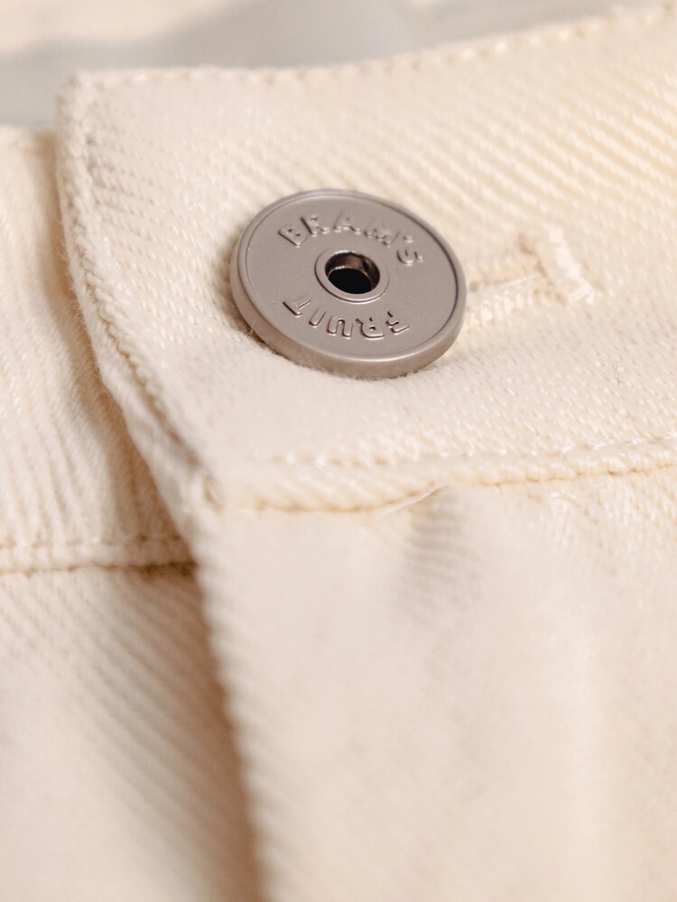 Brams Fruit BRAM'S FRUIT TWILL DISTRESSED SHORTS BEIGE