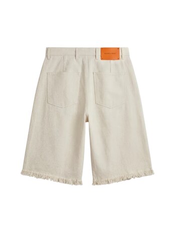 Brams Fruit BRAM'S FRUIT TWILL DISTRESSED SHORTS BEIGE