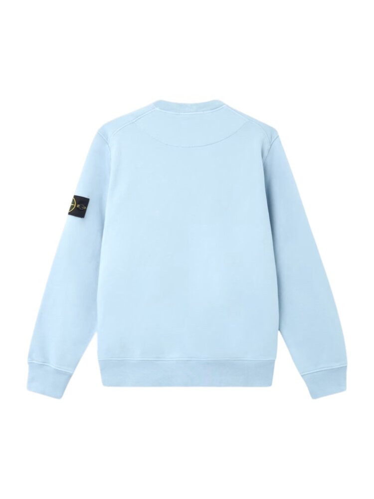 Stone Island STONE ISLAND ORGANIC COTTON FLEECE SWEATER DUST BLUE