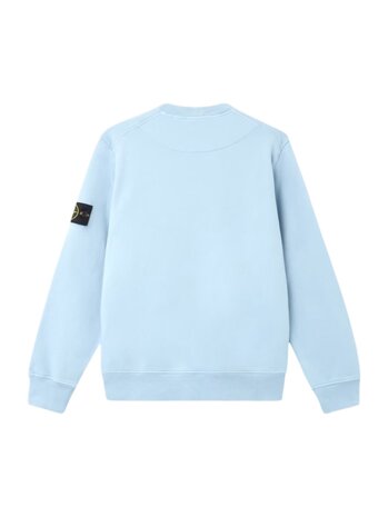 Stone Island STONE ISLAND ORGANIC COTTON FLEECE SWEATER DUST BLUE