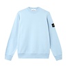 Stone Island STONE ISLAND ORGANIC COTTON FLEECE SWEATER DUST BLUE Stone Island STONE ISLAND ORGANIC COTTON FLEECE SWEATER DUST BLUE