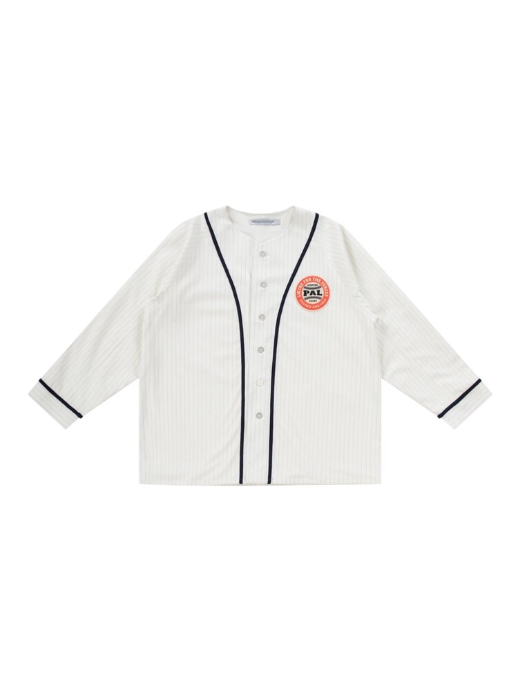 Pal Sporting Goods PAL SPORTING GOODS SWING FOR THE FENCES BASEBALL JERSEY LONGSLEEVE MARSHMALLOW