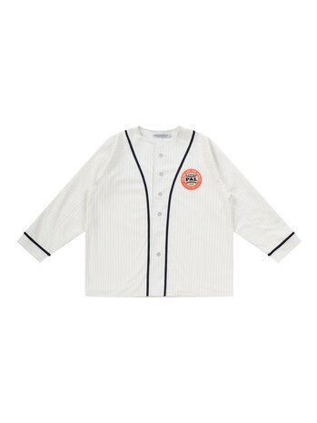 Pal Sporting Goods PAL SPORTING GOODS SWING FOR THE FENCES BASEBALL JERSEY LONGSLEEVE MARSHMALLOW
