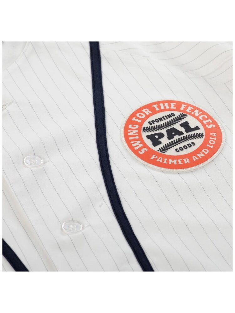 Pal Sporting Goods PAL SPORTING GOODS SWING FOR THE FENCES BASEBALL JERSEY LONGSLEEVE MARSHMALLOW