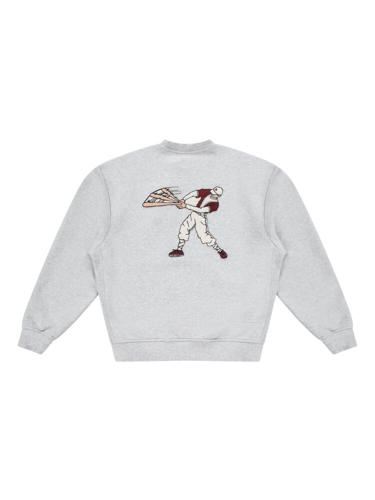 Pal Sporting Goods PAL SPORTING GOODS AT BAT CREWNECK SWEATER LIGHT GRAY MARL
