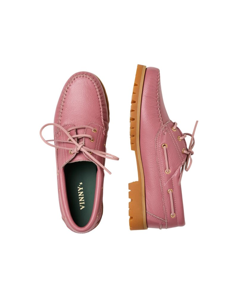 Vinny's VINNY'S AZTEC BOAT SHOE DUSTY ROSE PINK