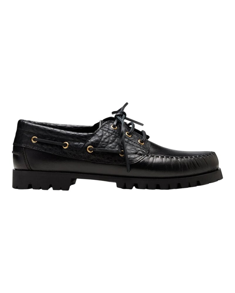 Vinny's VINNY'S AZTEC BOAT SHOE BLACK CROCO