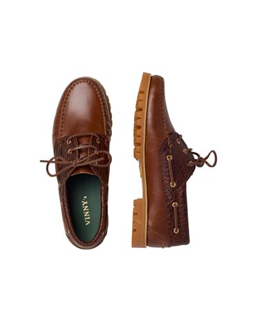 Vinny's VINNY'S AZTEC BOAT SHOE BRUIN