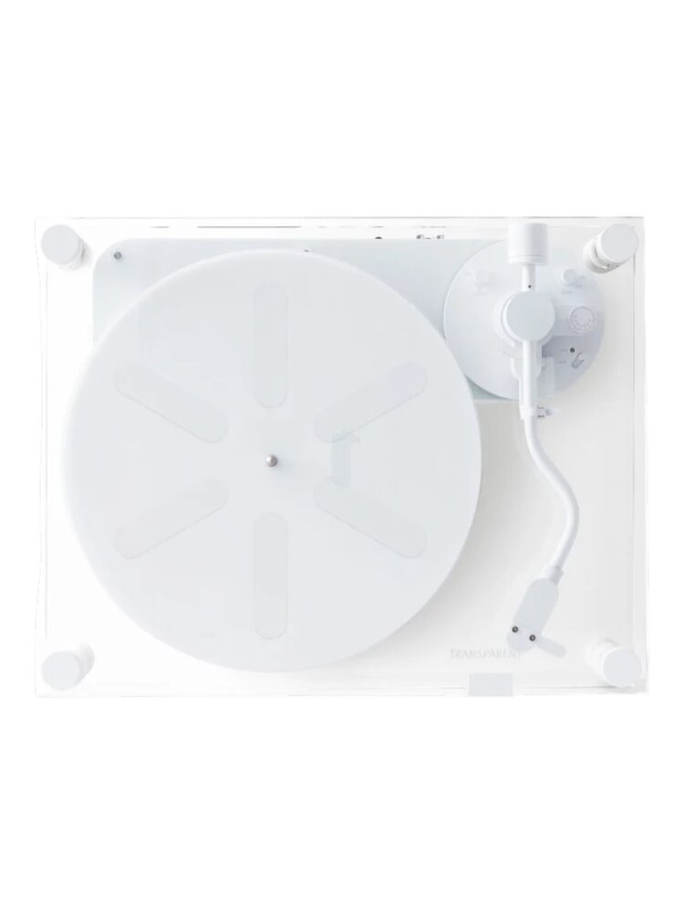 Transparent TRANSPARENT TURNTABLE WHITE