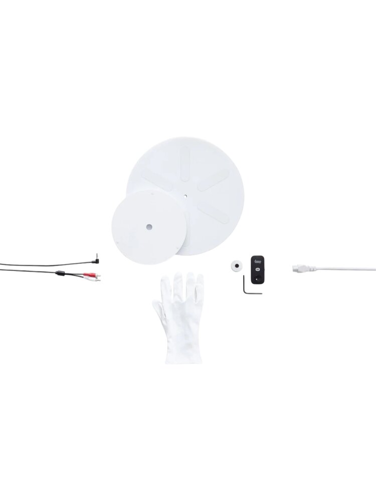 Transparent TRANSPARENT TURNTABLE WHITE