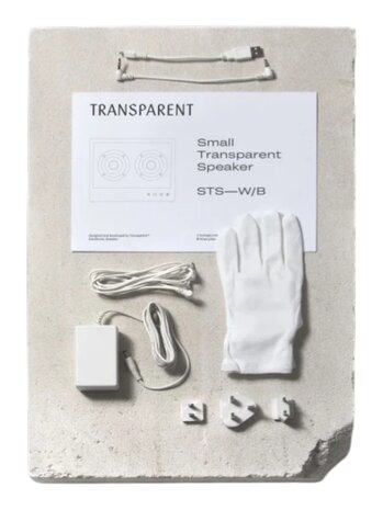 Transparent TRANSPARENT SMALL SPEAKER WHITE