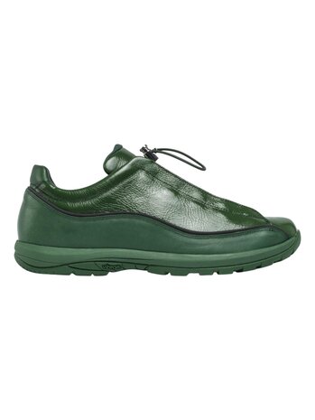 Diemme DIEMME LICATA CRACKLED PATENT LEATHER SNEAKERS GREEN