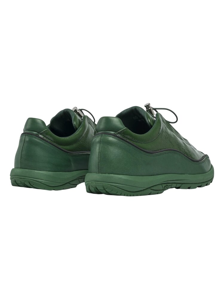 Diemme DIEMME LICATA CRACKLED PATENT LEATHER SNEAKERS GREEN