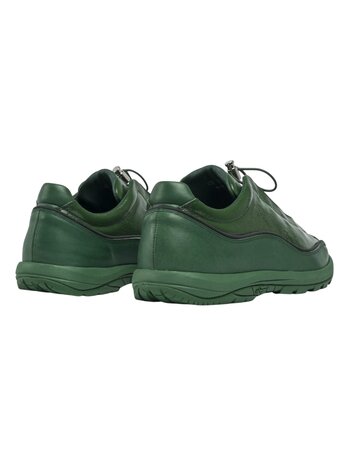 Diemme DIEMME LICATA CRACKLED PATENT LEATHER SNEAKERS GREEN