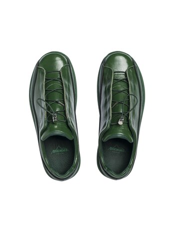 Diemme DIEMME LICATA CRACKLED PATENT LEATHER SNEAKERS GREEN